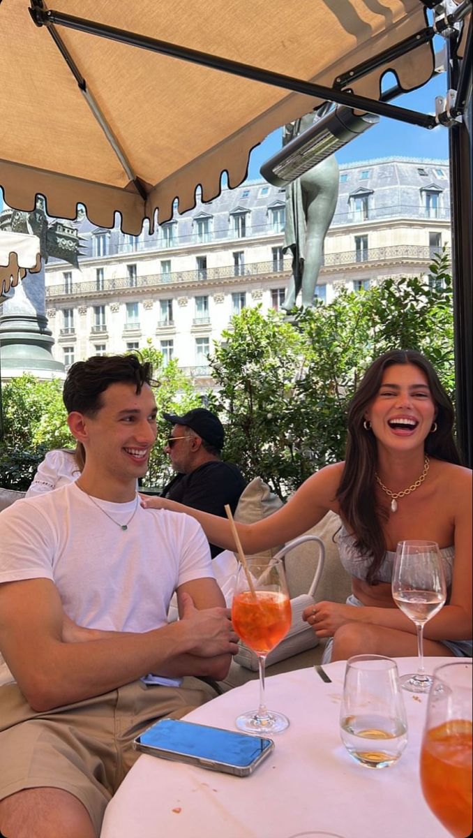 Couple enjoying a confident first date after connecting on Luvio